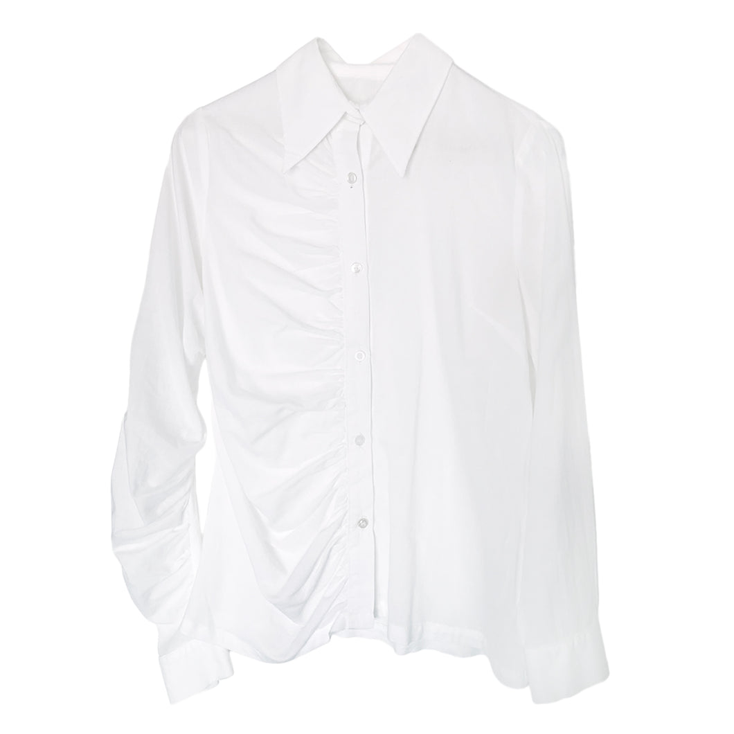 Blusa camisera corrugada
