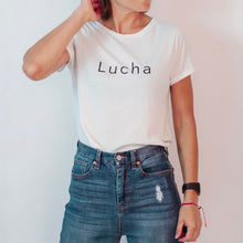 Cargar imagen en el visor de la galería, Playera Blanca Siempre Lucha
